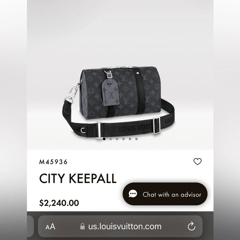 Louis Vuitton City Keepall Monogram Eclipse - Picture 9 of 10